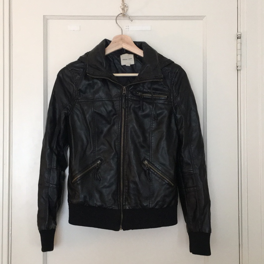 Vegan leather jacket
